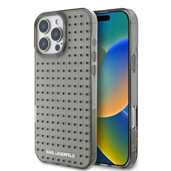 Karl Lagerfeld IML Allover Dots Hard Case iPhone 16 Pro