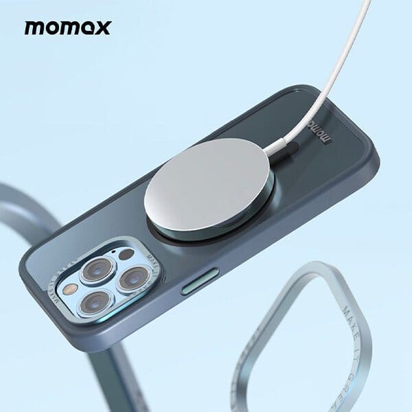 Momax-Cover-iPhone-14-Plus-Hybrid-blue