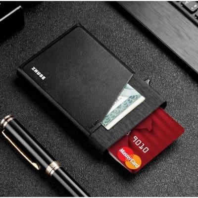 ZHUSE Card Wallet Black
