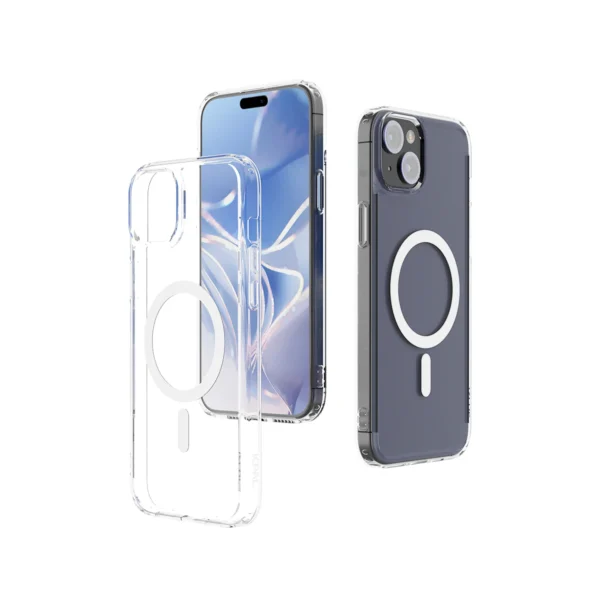 JCPal DualPro MagSafe Compatible Cover for iPhone 15 Pro Clear