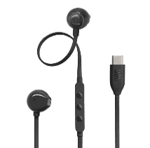 JBLT305CBLKJBL Tune 305C USB | Wired Hi-Res Earbud Headphones Black