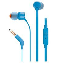 JBLT110REDin-ear headphones.