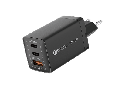 Momax OnePlug 67w - 3-Port GAN Adapter Black