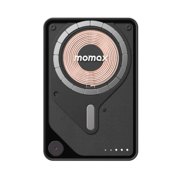 Momax 1-Power X Pro Magnetic Wireless Battery Pack (10000mAh) with Stand and Built-in USB-C Cable