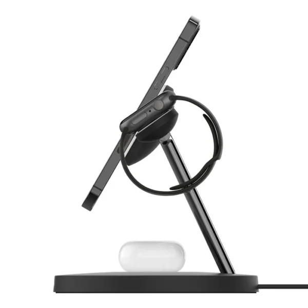 Alternative view of Belkin BoostCharge Pro 3-in-1 Wireless Charger with MagSafe Charging 15W
